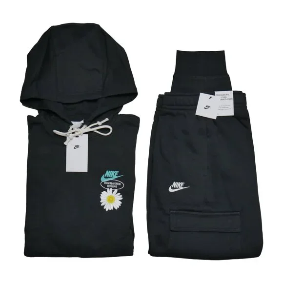 Nike NSW Nike Day Cargo Sweatsuit Mens Size M Tracksuit Matching Set Outfit NWT